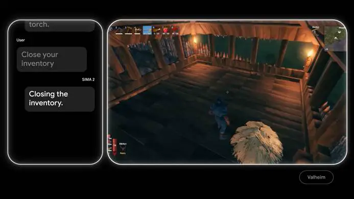 SIMA-2 identifying objects, navigating, and following complex instructions (DeepMind, 2025)