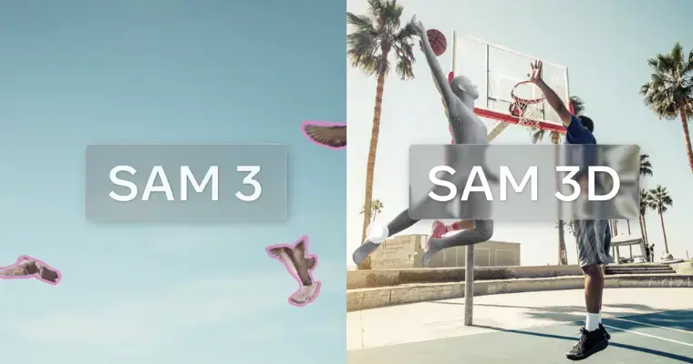  SAM 3D vs SAM 3 (Source: Times of AI)
