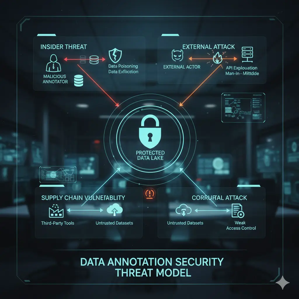 AI-generated: Security Risks Across the Annotation Lifecycle