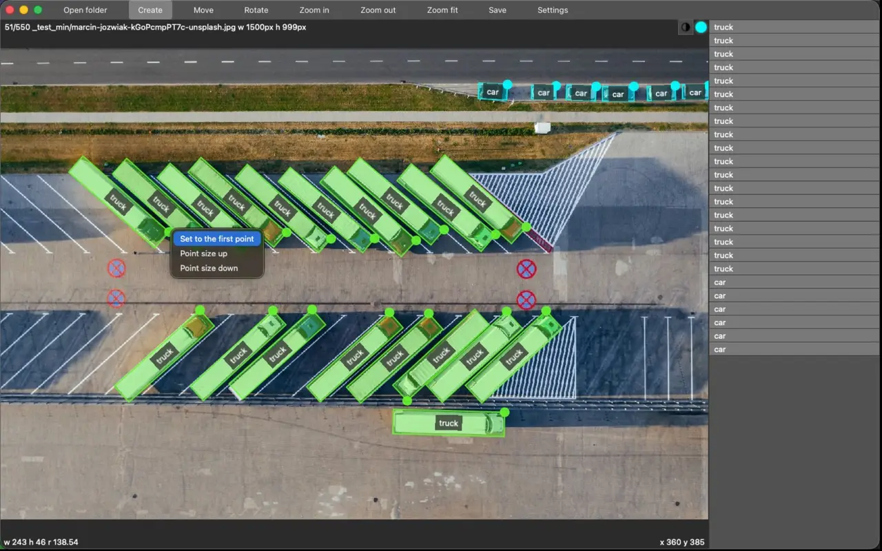 RectLabel Bounding Boxes Annotation