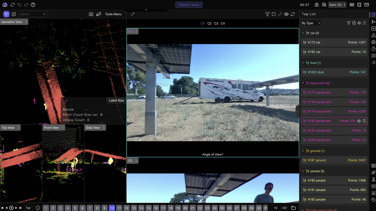 Abaka AI - MooreData Platform Frame by Frame Tracking