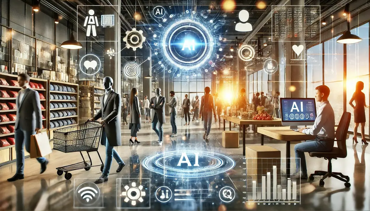 AI agent working in a retail environment AI agent working in a retail environment