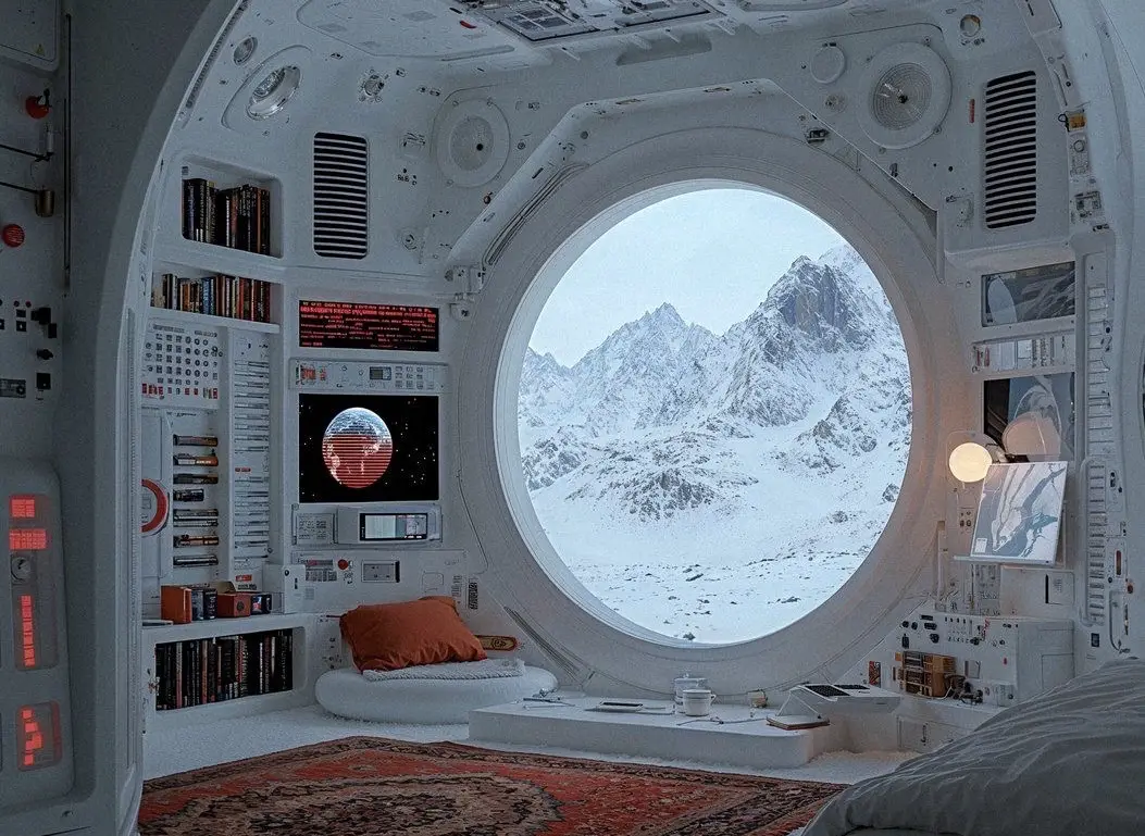Inside a spaceship Inside a spaceship