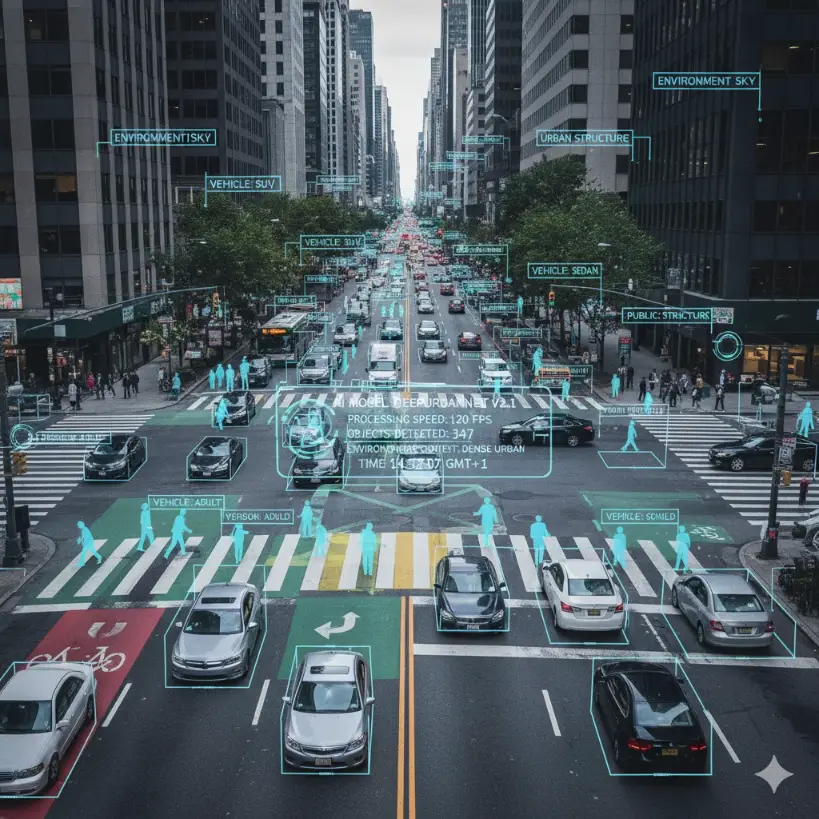 AI image model interpreting complex scenes in real time